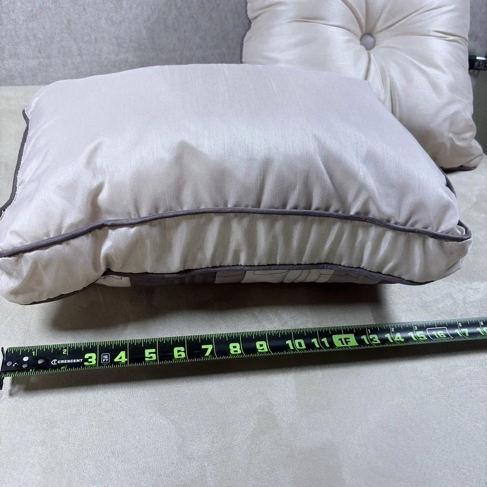 Victoria Classic Mix Pillow and Rectangle Pillow Set of Two New No Tag (217)